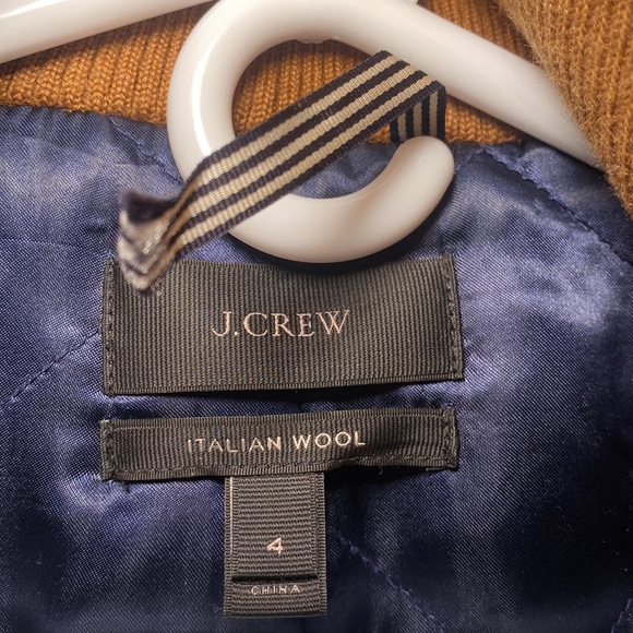 J.Crew Lodge coat in Italian stadium-cloth wool- Size 4, Color: Tan - Picture 6 of 10